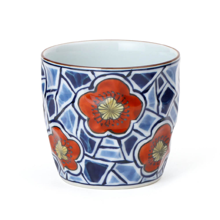 Genemon Kiln Plum Ice-Crack Shochu Cup (B-Grade) product view 1, source image preserved without color changes