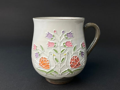 Ito Kaho Kankanshokyu Red Mug product view 1, upscaled from source image without color changes