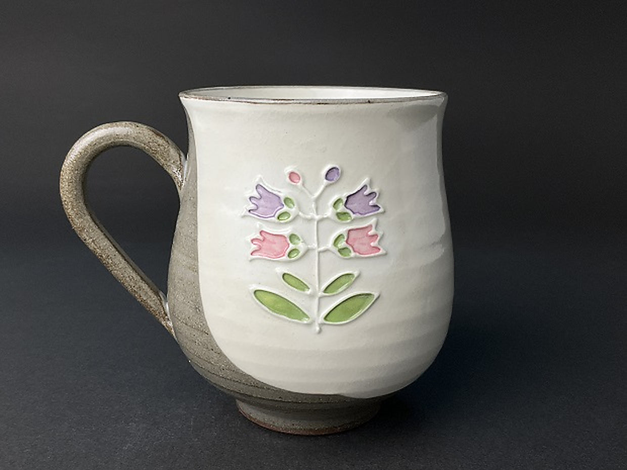 Ito Kaho Kankanshokyu Red Mug product view 2, upscaled from source image without color changes