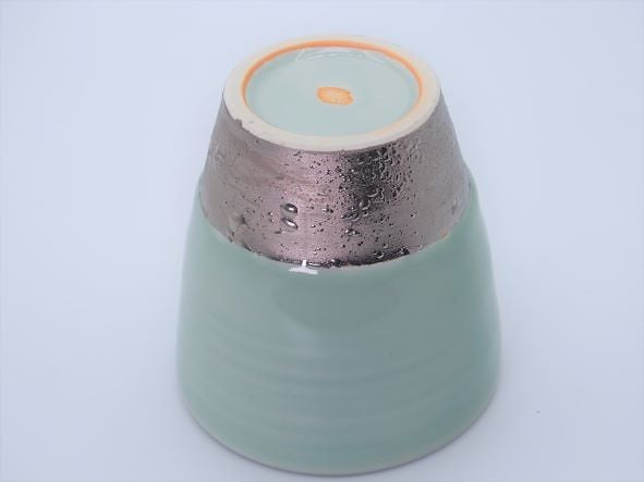 Tou Kobo Houki Ginsai Celadon Cup product view 4, optimized from source image without color changes